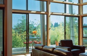 Milgard aluminum door detail