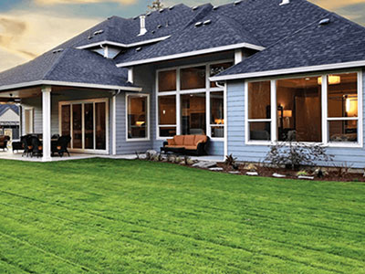Home exterior with Milgard windows